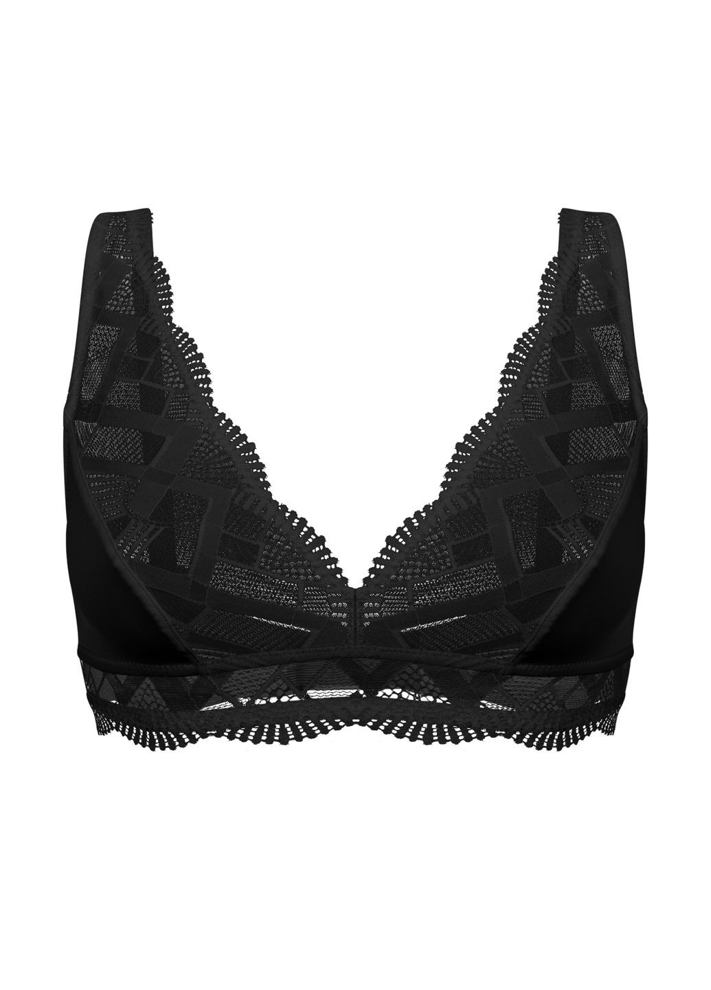 Чёрный бралетт бюстгальтер slz25901101 черный Brabrabra без косточек