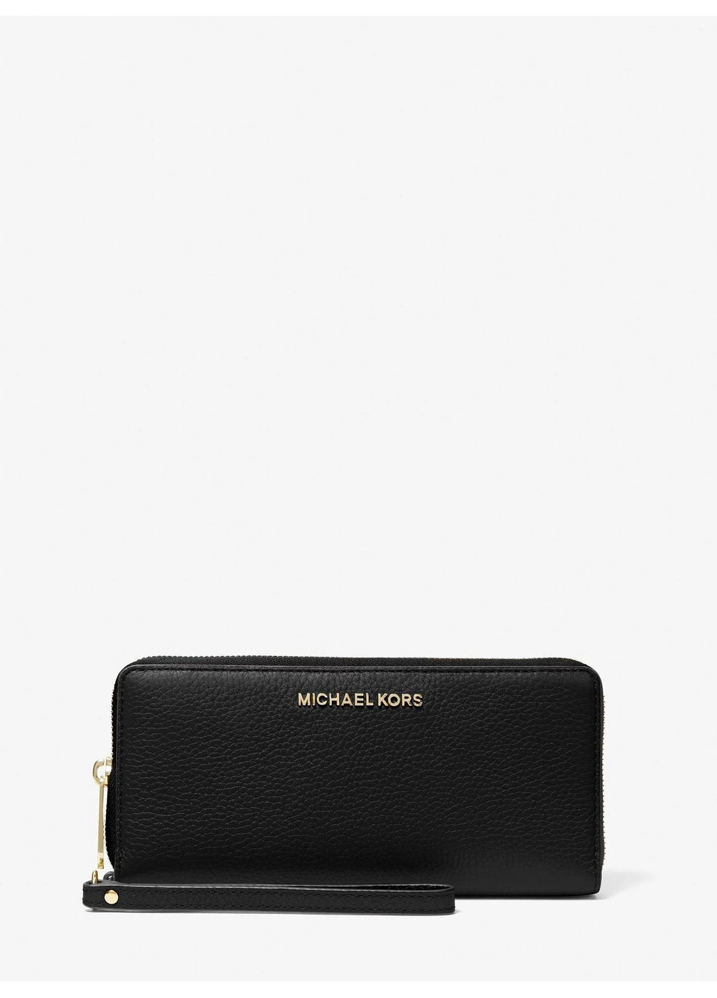 Гаманець Jet Set Travel Large Pebbled Leather Wristlet Black 35T7GTVE7L-BLACK-46076 Michael Kors (398012486)