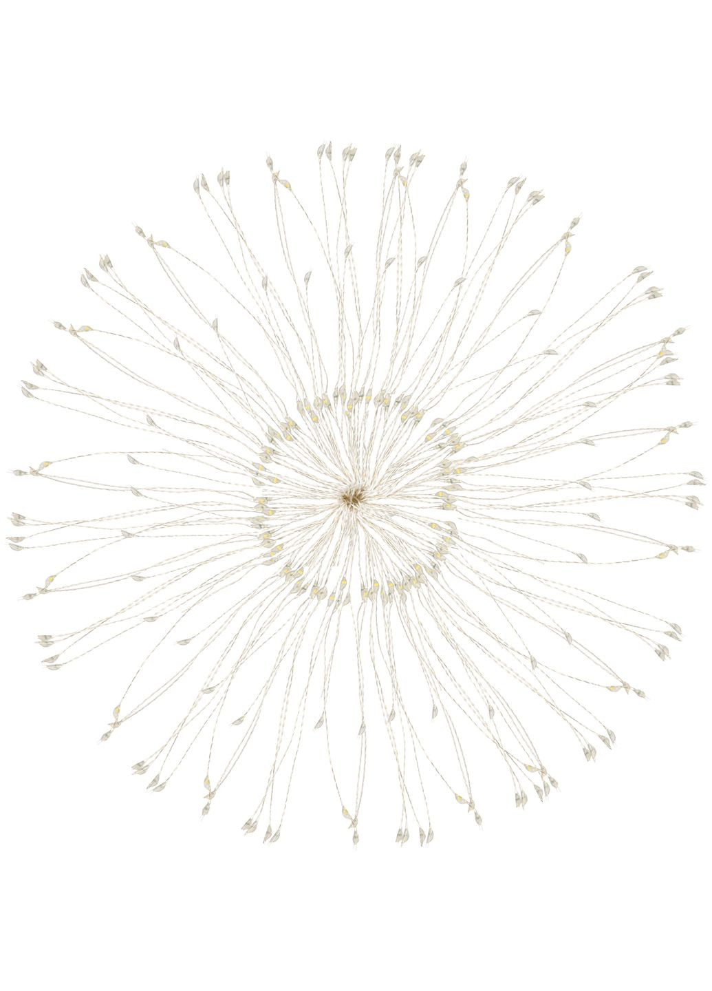 Гирлянда фейерверк на батарейках 3D 100 LED CL0181 Warm White Springos (322063122)