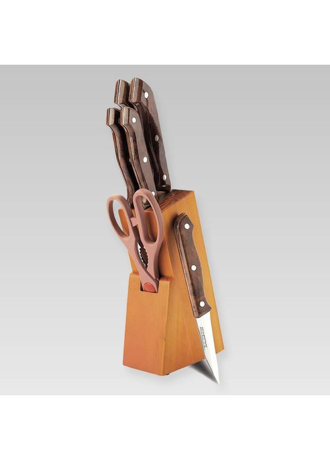 Набор кухонных ножей 8 предметов (MR-1406) Maestro комбинированные,