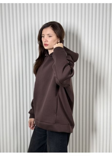 Худые женское,, One size, трикотаж на флисе, шоколадный Kraya (366293791)