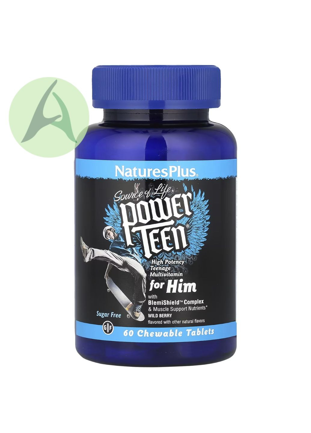 Мультивитамины для мальчиков подростков, Power Teen, 60 таблеток Nature's Plus (335403770)