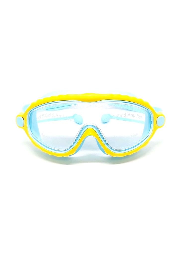 Окуляри-маска для плавання CONQUEST синьо-жовті BL-2102-СЖ ( ) SNS (315492885)
