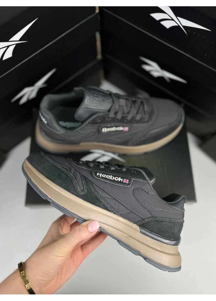 Комбіновані кросівки black brown grey (розмір ) No Brand Classic