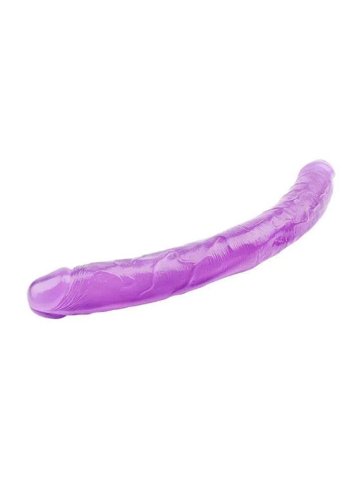 Фалоімітатор двосторонній фіолетовий Hi-Rubber 46 см *4,7 см Chisa (331169289)