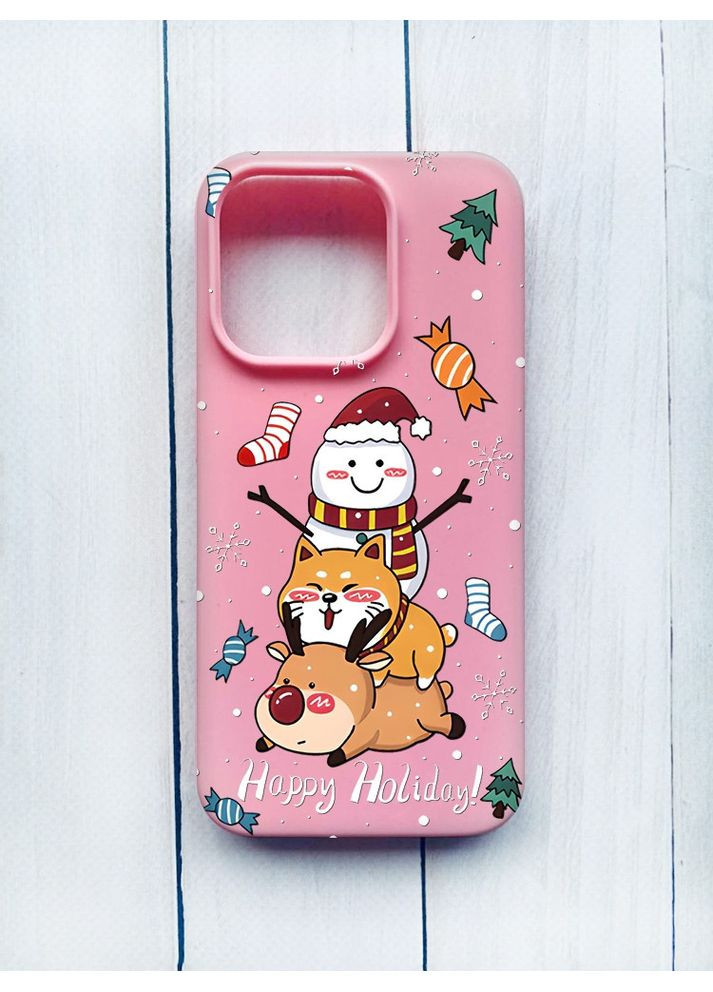 Матовый чехол на iPhone 15 Pro Зимние развлечения (принт 153) Creative (362967952)