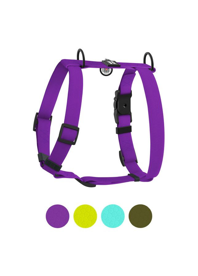 Шлей для собак водостойкий анатомический Н-образный WAUDOG Magnet с QR-паспортом, магнитная пряжка-фастекс,, Ш 20 мм, А 40-66 см, В No Brand (363200834)