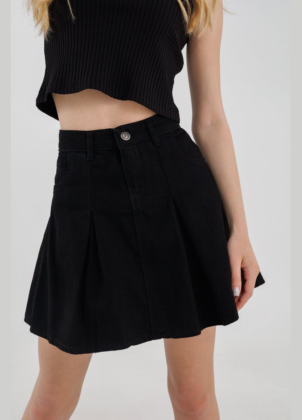 Спідниця джинсова для дівчинки 88633 152 см (2000990387424D)(SC) shop (2000990387424) Pitiki (282746574)