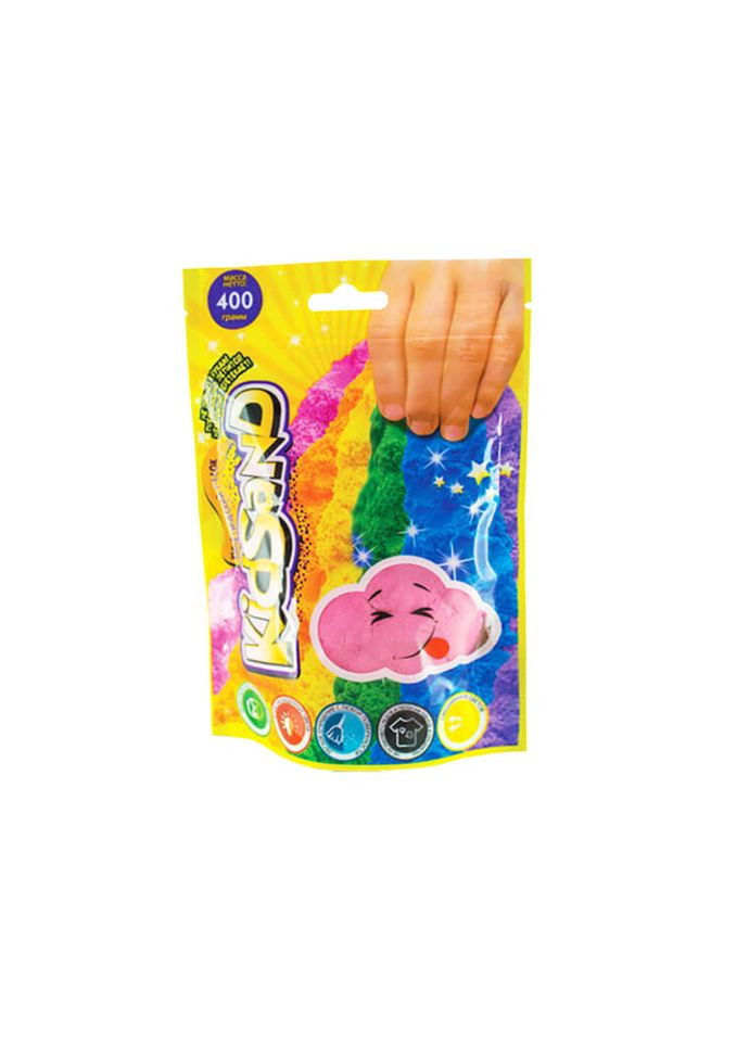 Кинетический песок "KidSand" KS-03-03 пакет 400 гр Розовый Danko Toys (305232047)