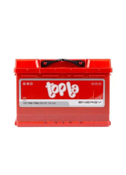 Аккумулятор автомобильный (108 075) Topla 75 Ah/12V Energy Euro 750A (366732249)