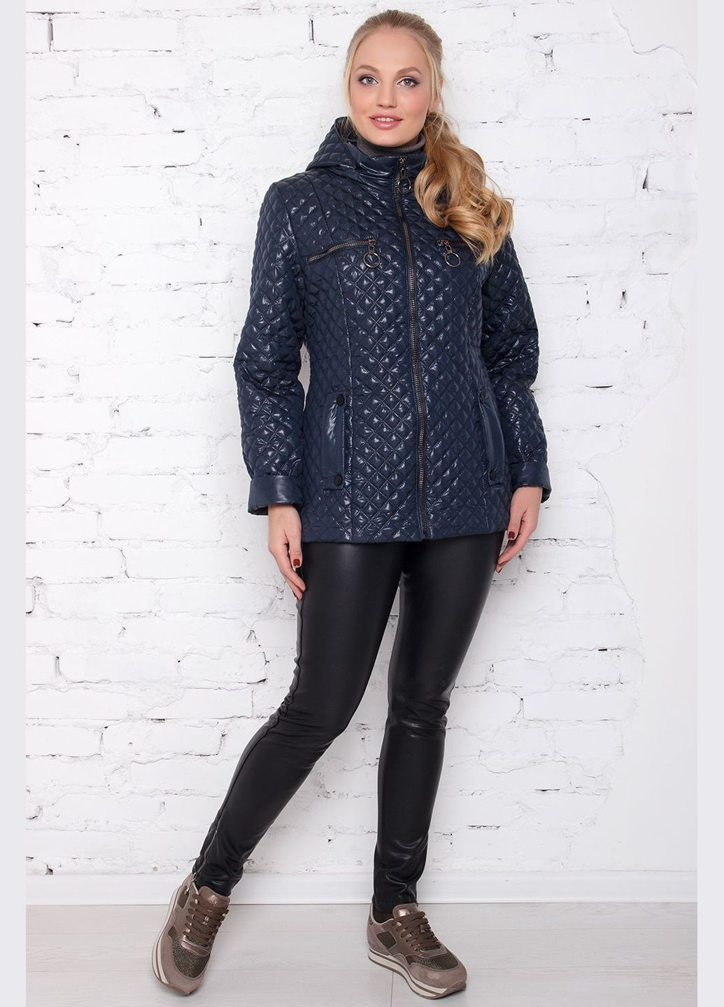 Темно-синяя демисезонная куртка мелисса темно-синий MioRichi