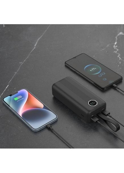 Power Bank fast charging QM-PB1032 30000mAh Black Quantum (370623490)