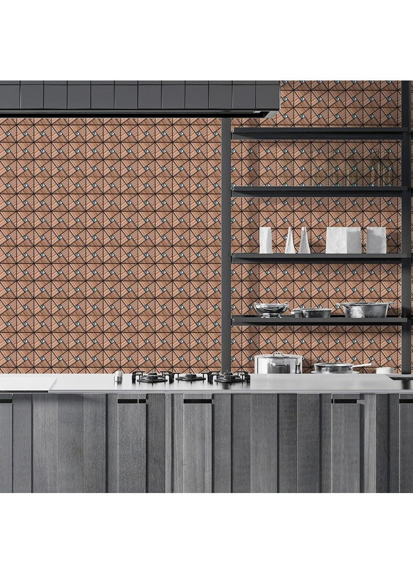 Самоклеюча алюмінієва плитка 300х300х3мм Бронза SW-00001927 Sticker Wall (354655523)