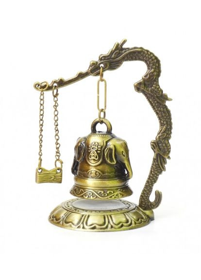 Колокольчик настольный с символами фен шуй "Слоны" Силумін (366873806)