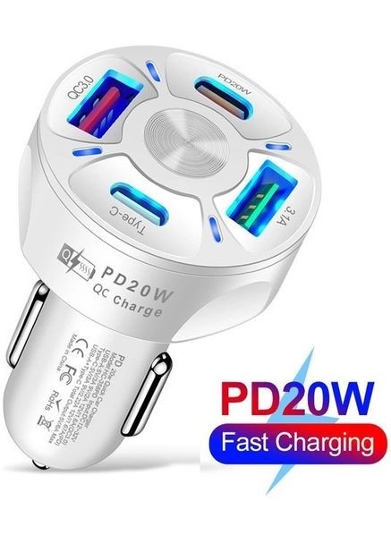 Автомобильное зарядное устройство для CWa 4USB PD20W QC 3.0 (CP050552) No Brand (349844180)