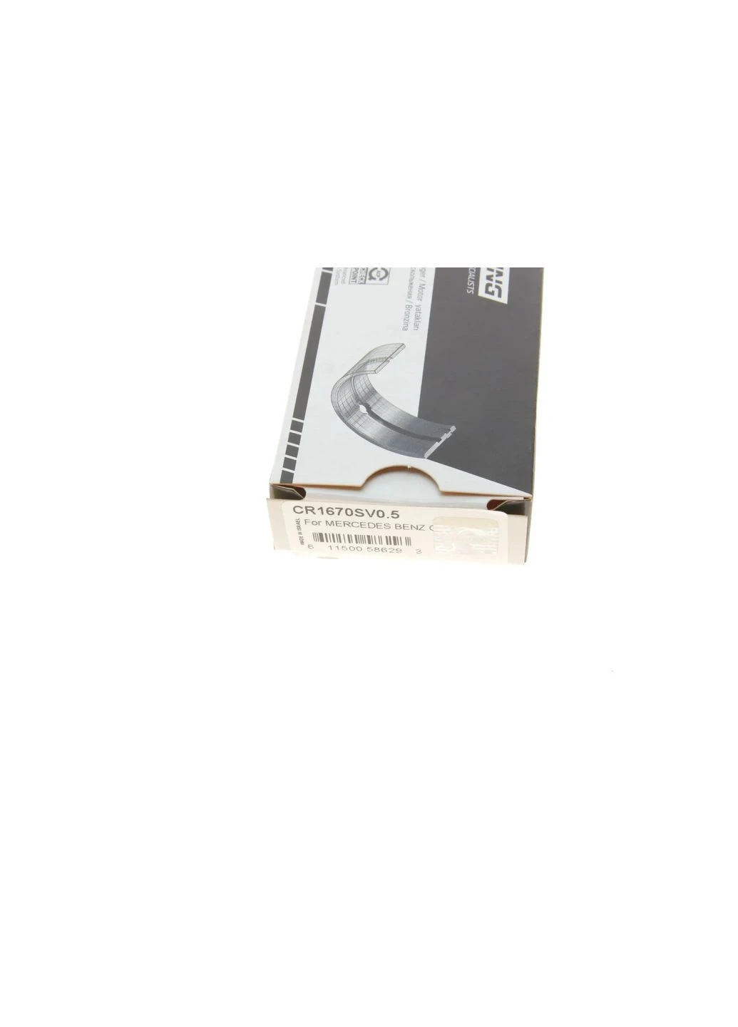 Вкладыши шатунные MB Sprinter 2.2CDI OM651 09-(+0.5) CR1670SV0.5 UA63 King (339655083)