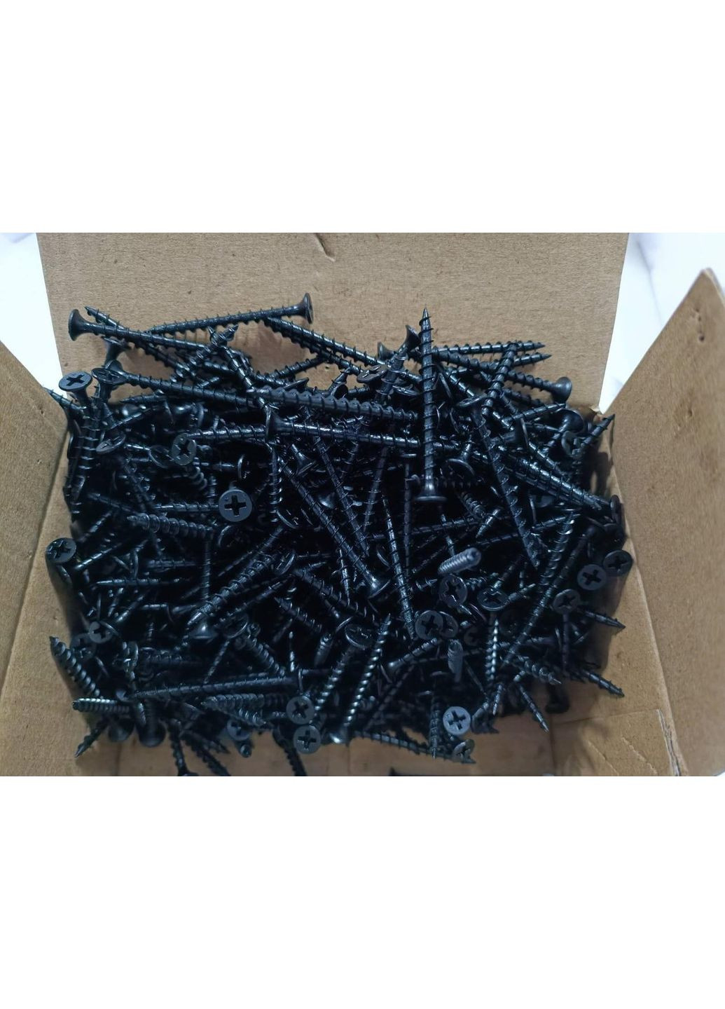 Саморіз по дереву 3,5×55 мм шуруп високоміцний з потайною головкою PH2 чорний фосфат (25 шт) Shenzhen (369717873)