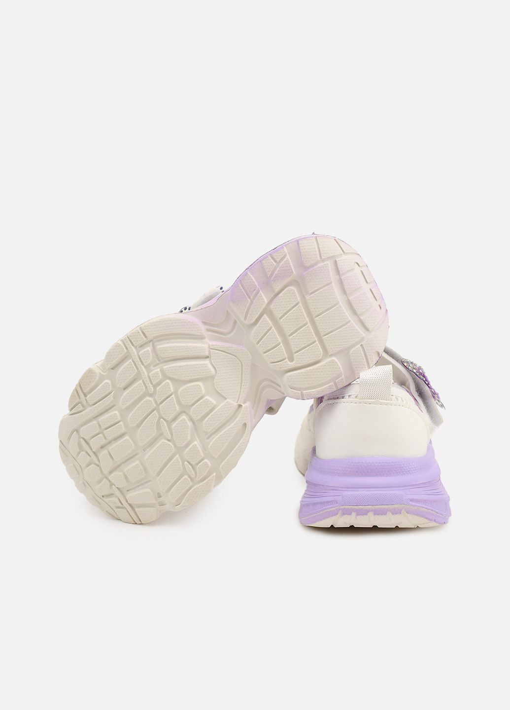 Сліпони на пласкій підошві для дівчинки колір білий ЦБ-00274026 Kimboo (324950435)