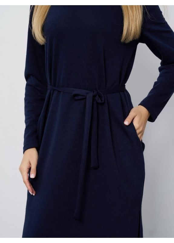 Темно-синя плаття 15400 темно-синє ISSA PLUS однотонна