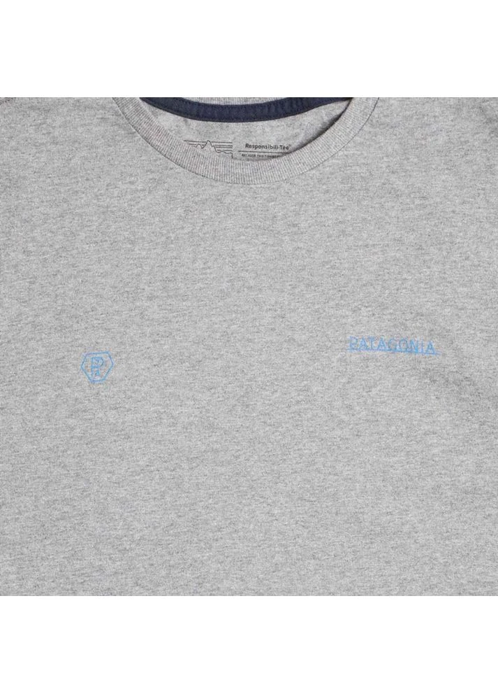 Серая футболка forge mark responsibili-tee t-shirt grey 37572 Patagonia