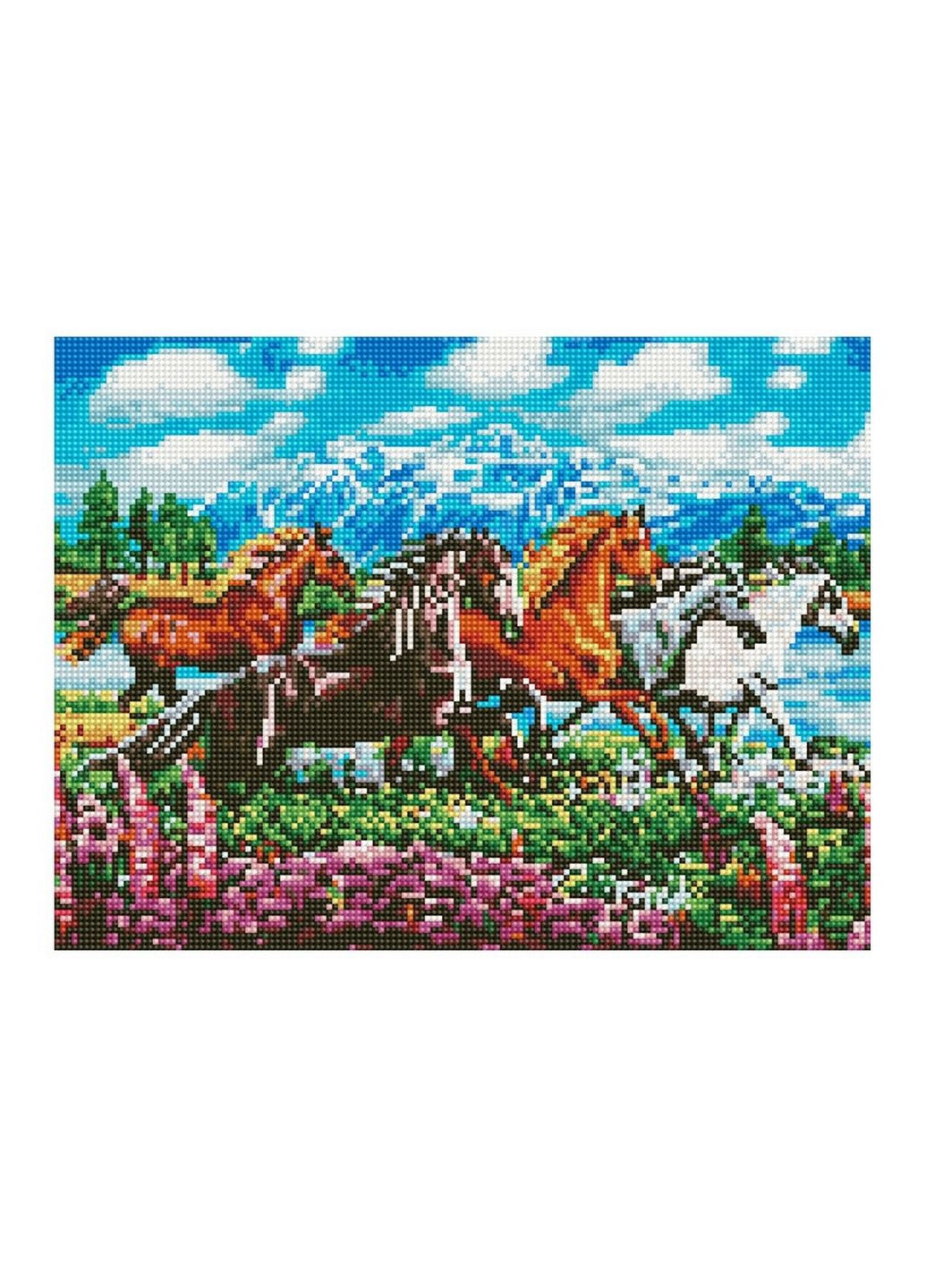Алмазна мозаїка "Табун коней" Rainbow Art (279321817)