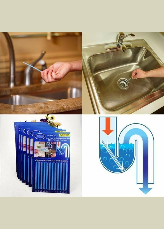 ПАЛЕЧКИ ДЛЯ ПРОЧИСТКИ ТРУБ СКОРАЮ ДОПОМОГА SANI STICKS (297442674)