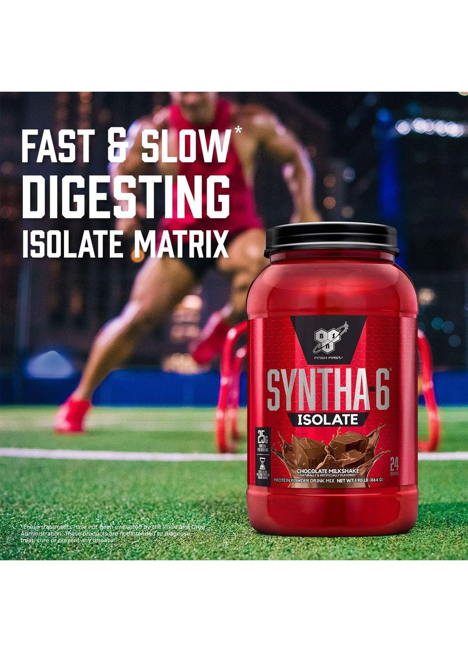 Сывороточный изолят Syntha-6 Isolate 1820 г (клубника) BSN (348139334)