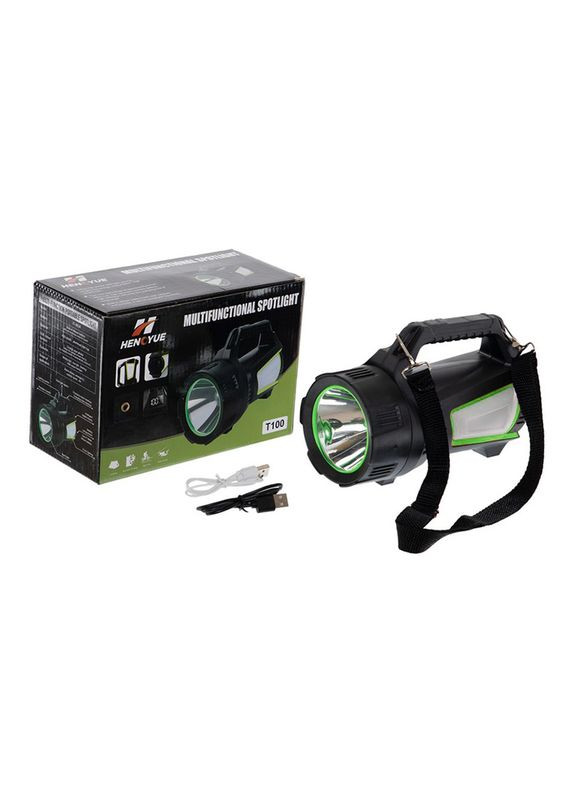 Фонарь кемпинговый светодиодный переносной T-100B Черно-салатовый, (59577016) X-Balog (322733540)