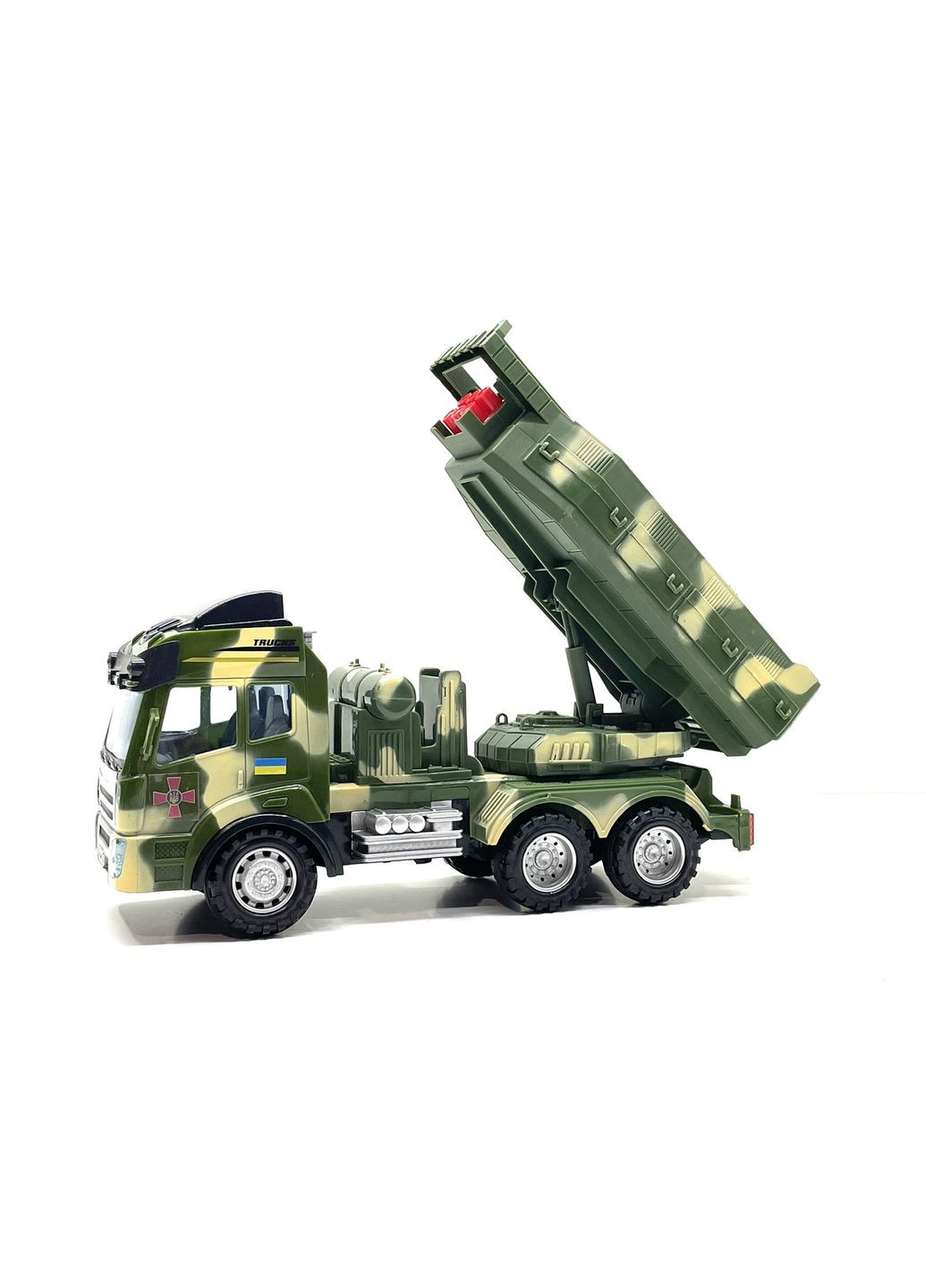 Машина на радіокеруванні військова вантажівка з ракетною установкою Зелений (78744) TK Group (301421470)