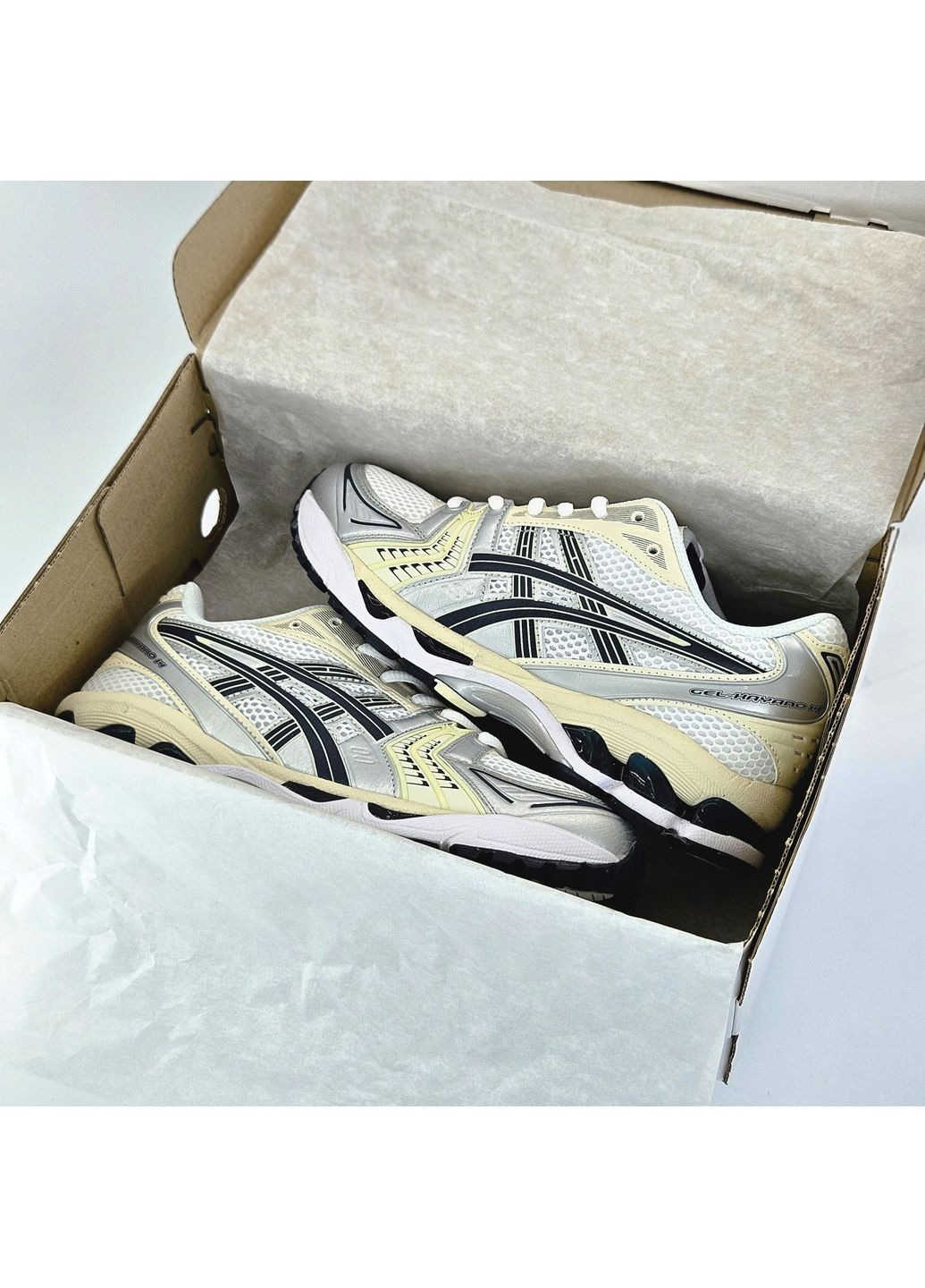 Кросівки жіночі і чоловічі Asics Gel-Kayano 14 white grey black | Асікс Гель-Каяно 14 білі сірі чорні No Brand білі демісезони (363176555)