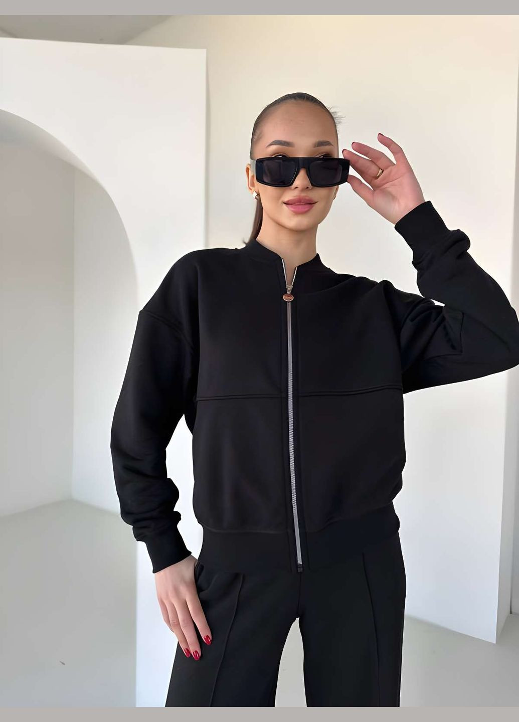 Женский спортивный костюм двойка брюки + бомбер, спортивный костюм... No Brand (331283834)