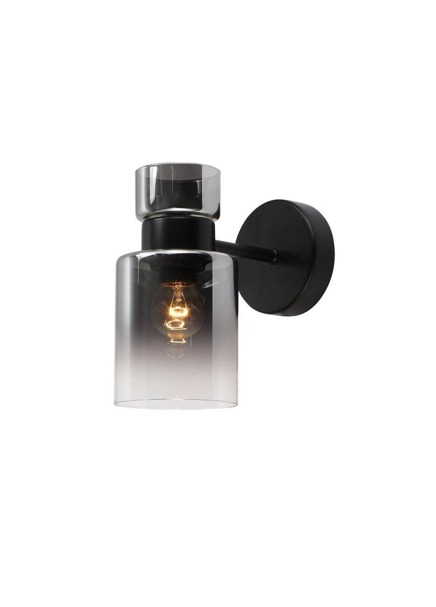 Бра со стеклянным плафоном G 07470/1W Matte Black Valeso (342071884)