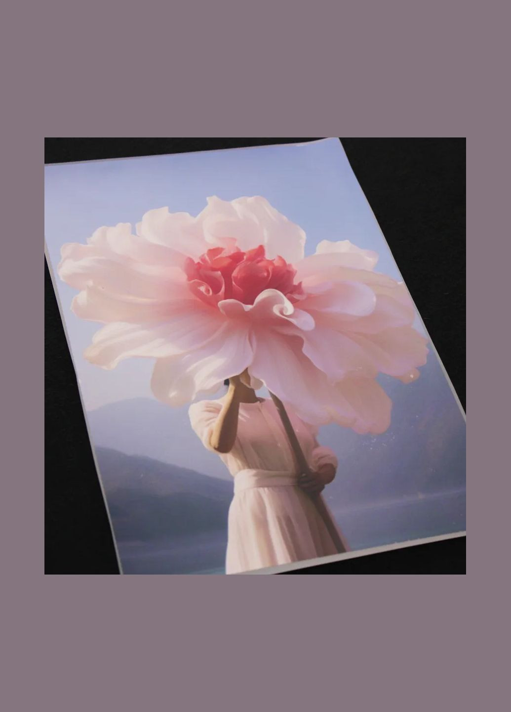 Термоаппликация "Девушка с большим цветком" (3274) No Brand (335810803)