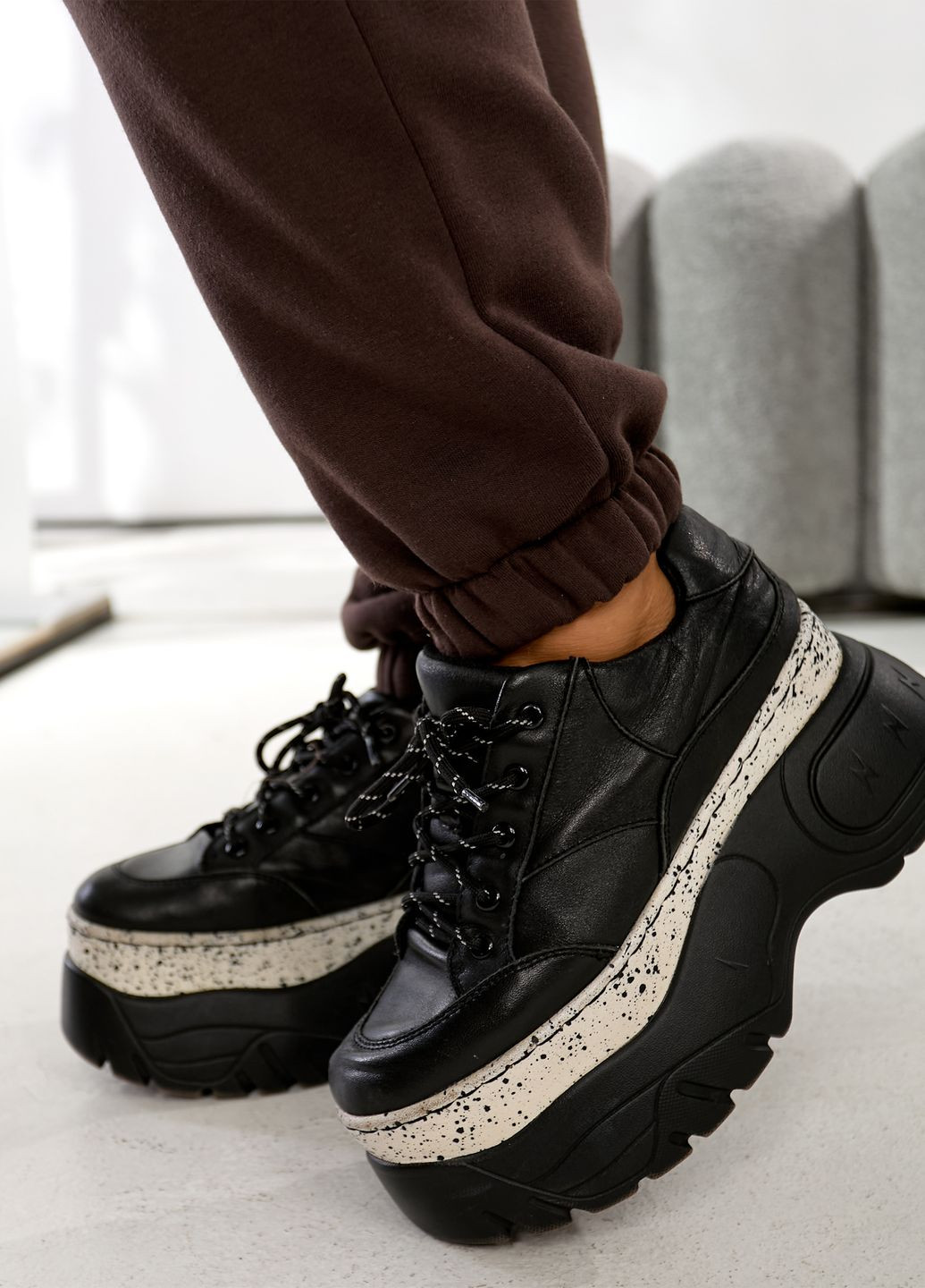 Спортивний костюм жіночій оверсайз зимовий із тринитки з начосом (худі + штани) No Brand (361269449)