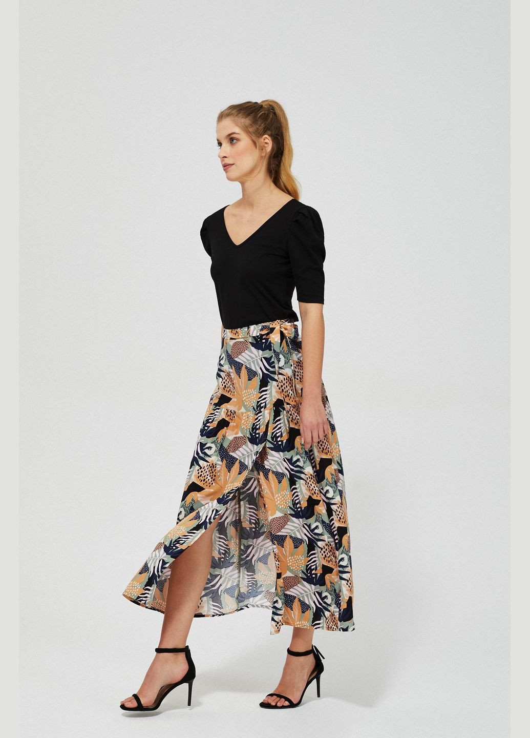 Оливковая юбка женская Moodo