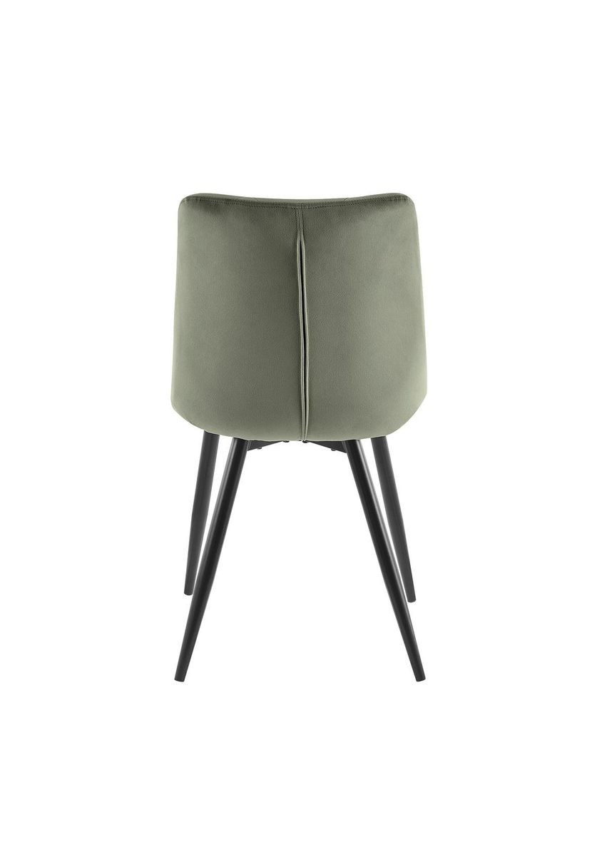 Cтілець SHELL чорний каркас/оливковий Intarsio (365461300)