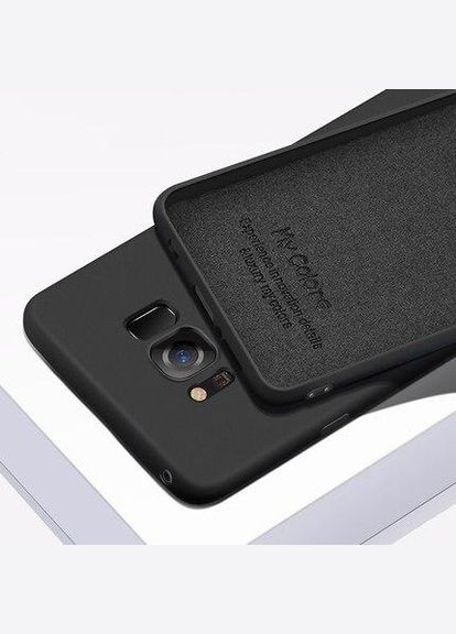 Силіконовий чохол для Galaxy S8 Plus Чорний мікрофібра soft touch Samsung (322212635)