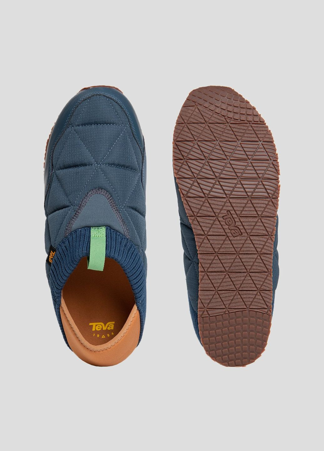 Синие демисезонные синие текстильные кроссовки reember Teva