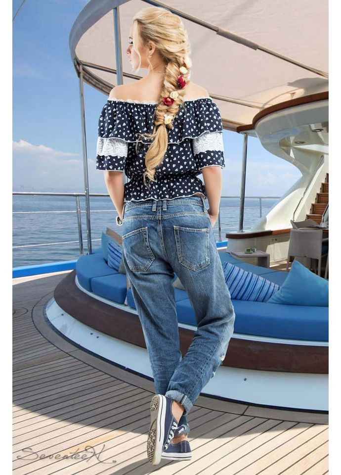 Синяя блуза 652.1447 Seventeen