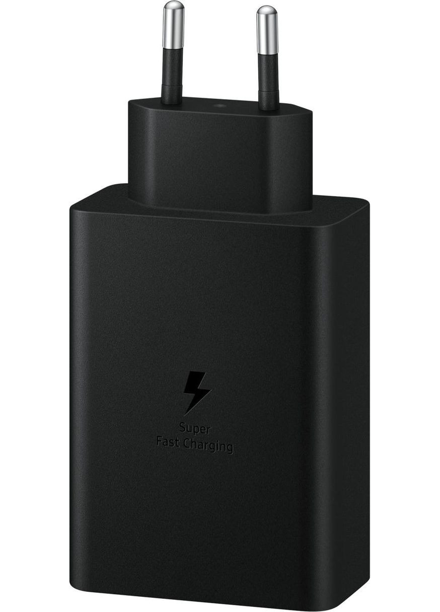 Зарядное устройство сетевое 65Вт 2xUSB-С PD PPS/USB-A, черное Samsung (330028480)