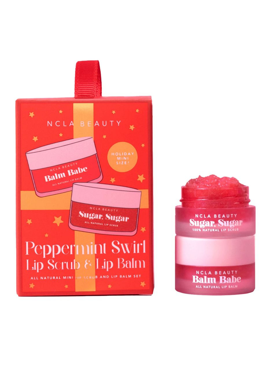 Подарочный мини-набор для губ «Рождественский мятный леденец» Peppermint Swirl Ornament Lip Care Set, 2 х 5 мл NCLA BEAUTY (316307200)