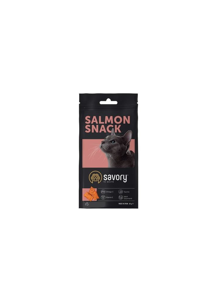 Лакомство для кошек Snack Salmon, с лососем, 60 г Savory (292260112)