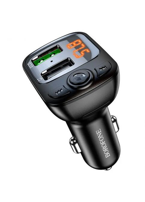 Автомобільний FM-мобільний модульатор Borofone BC41 Eminency трансмітер PD18W/QC3.0 з Bluetooth V5.0 зі швидким заряджанням PD (323486580)