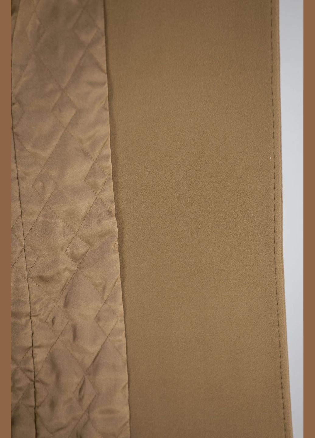 Бежеве демісезонне Класичне жіноче вовняне пальто на синтепоні для осені та весни Kent (кемел, ), 39905 No Brand