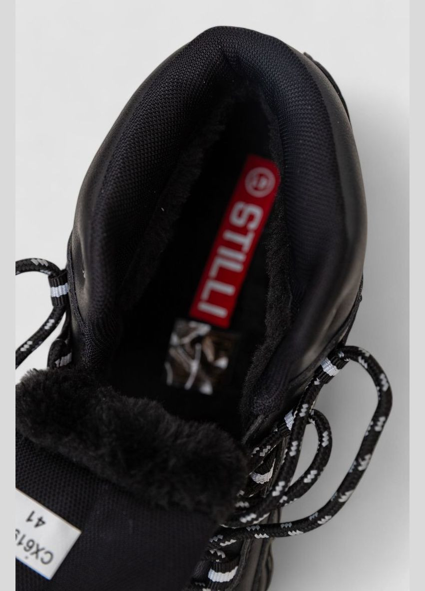 Черно-белые демисезонные кроссовки мужские зимние на меху Ager Кроссовки