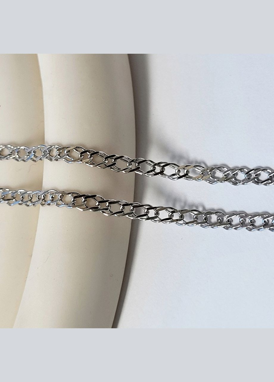 Срібний плоский ланцюжок ланцюг Ромб см срібло 925 проби родирована 2.08 г rd35 No Brand (306854742)