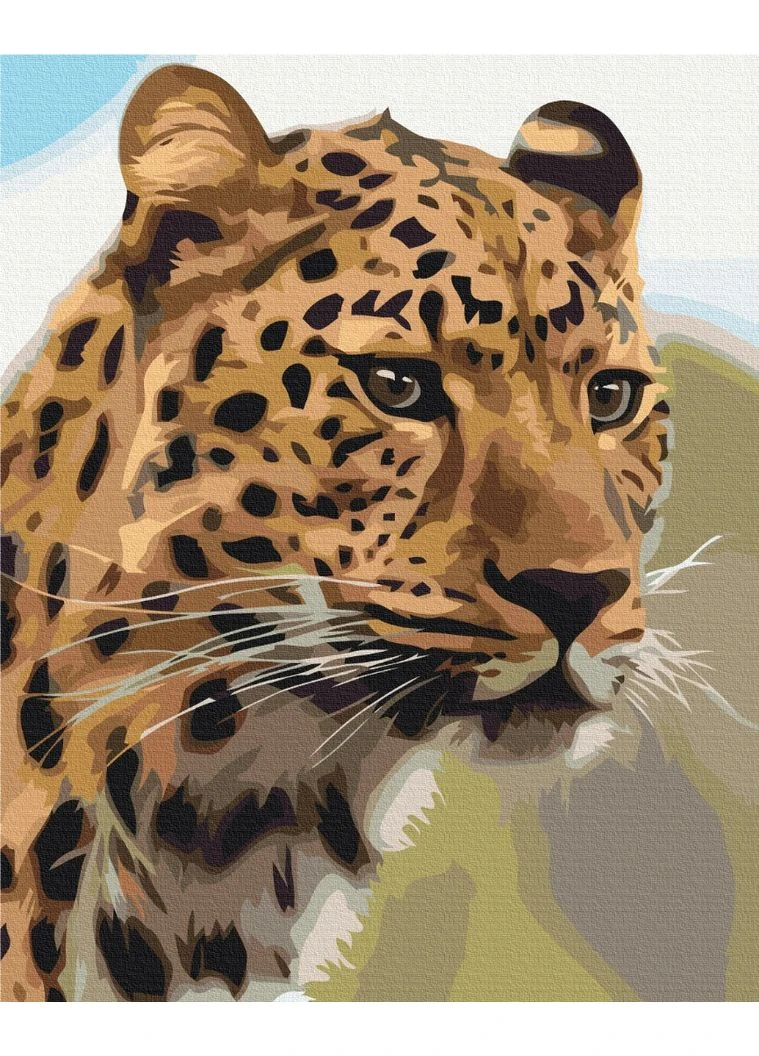Картина по номерам 40x50 см "Пятнистый леопард" BS52449 Brushme (377277935)