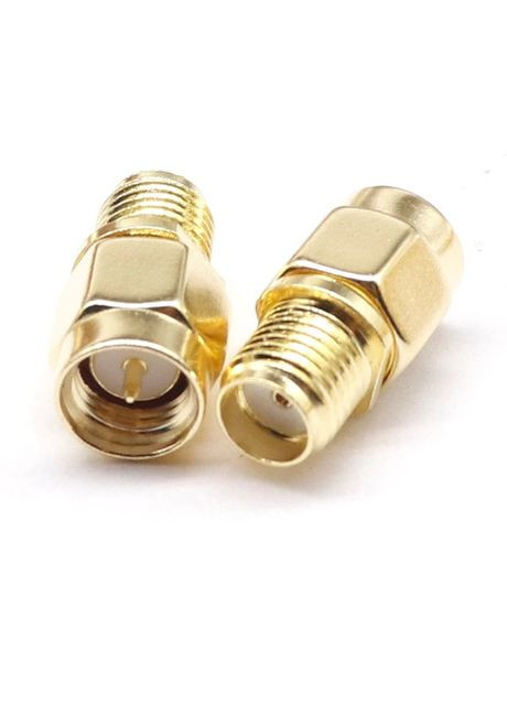 SMA переходник с SMA male на SMA female со штырьком с 1-й стороны (100848) OEM (326803249)