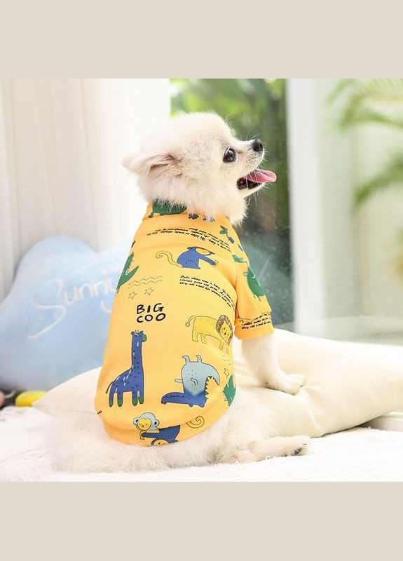 Пуловер для котов и кошек Pet Style "Зоопарк" Желтый 2XL No Brand - (323235454)