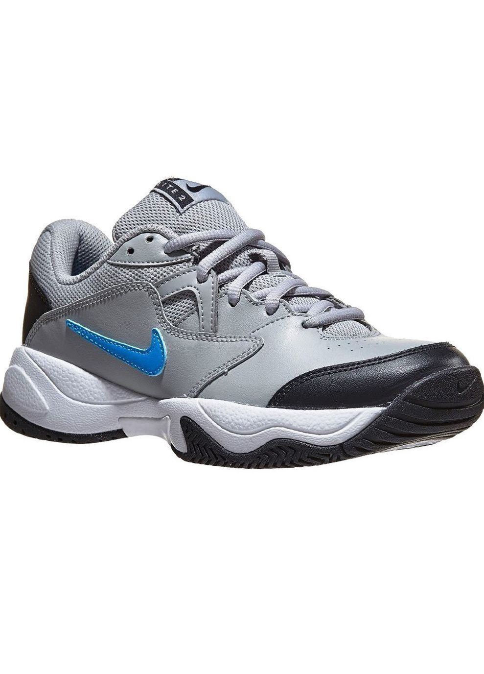 Комбіновані осінні кросівки jr court lite 2 чорний сірий Nike